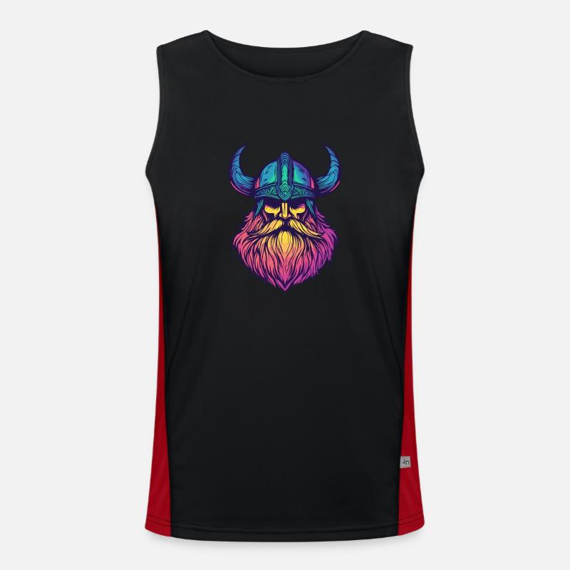 Wikinger Funktionelles Kontrast-Tank Top für Männer 