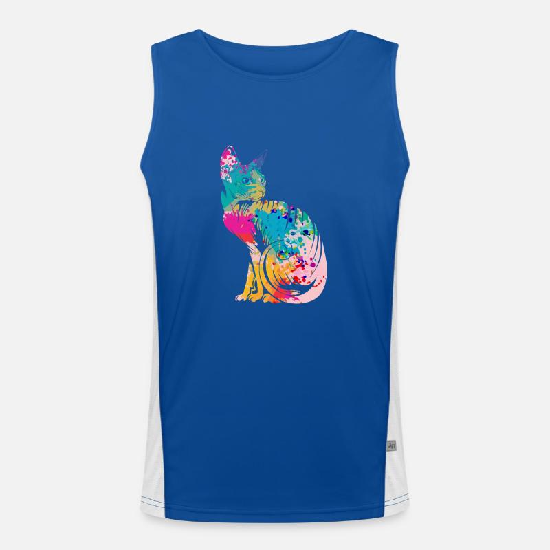 Sphynx Cats Men's Functional Contrast Tank Top 