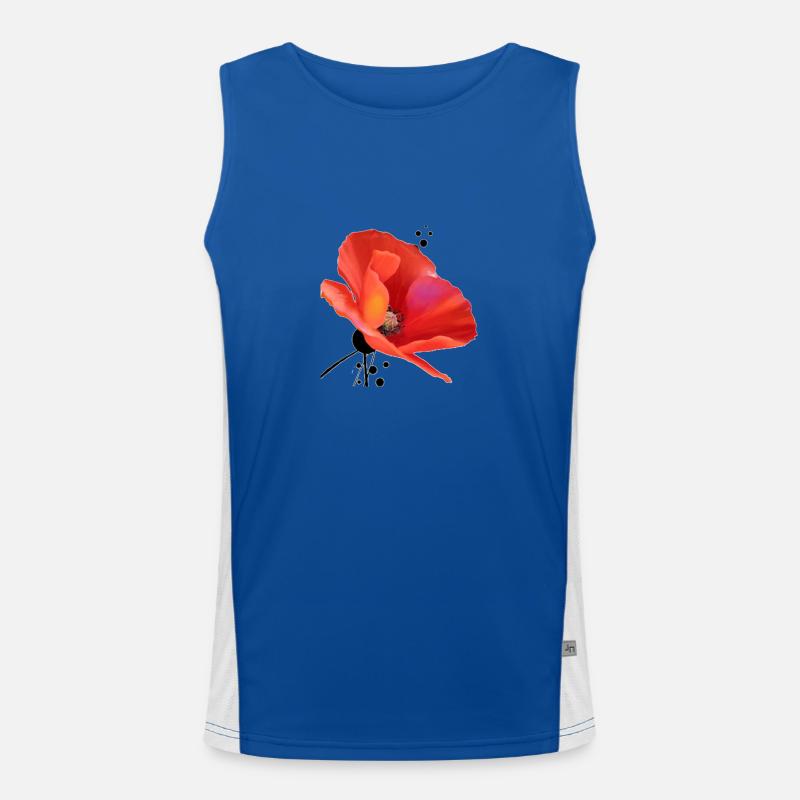 Coquelicot Débardeur respirant contrasté Homme 