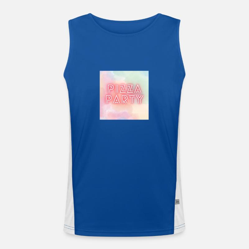 PIZZA PARTY Men's Functional Contrast Tank Top 