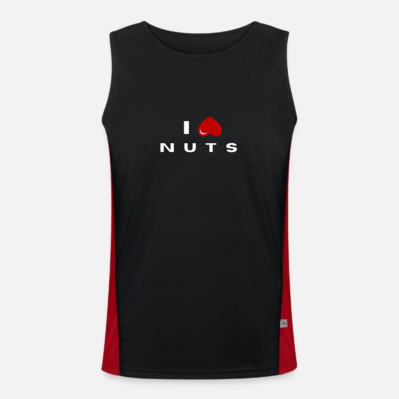 I hate Nuts Men's Functional Contrast Tank Top 