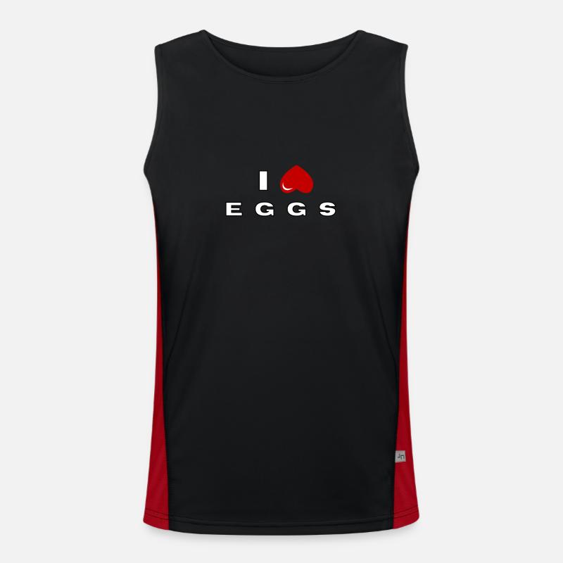I hate Eggs Men's Functional Contrast Tank Top 
