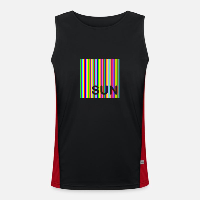 Party Sun Funktionelles Kontrast-Tank Top für Männer 