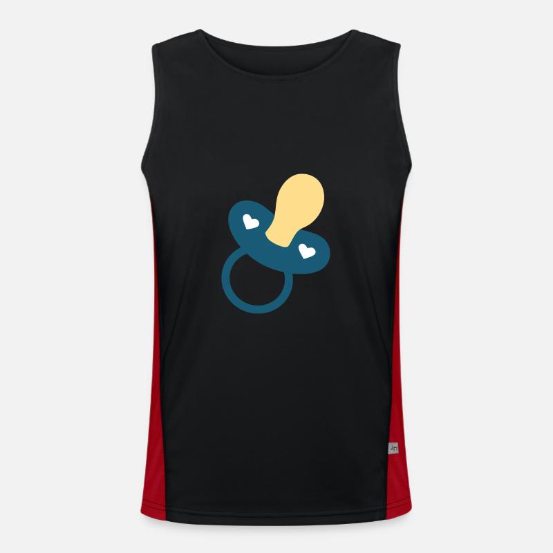 Baby Geburt 2026 Geschenk Geschenkidee Funktionelles Kontrast-Tank Top für Männer 