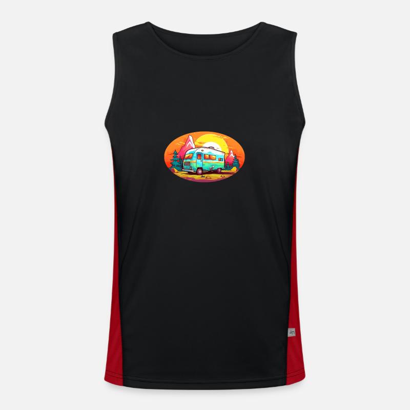 Summer camping Men's Functional Contrast Tank Top 