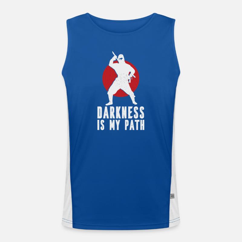 Darkness is my path Men's Functional Contrast Tank Top 