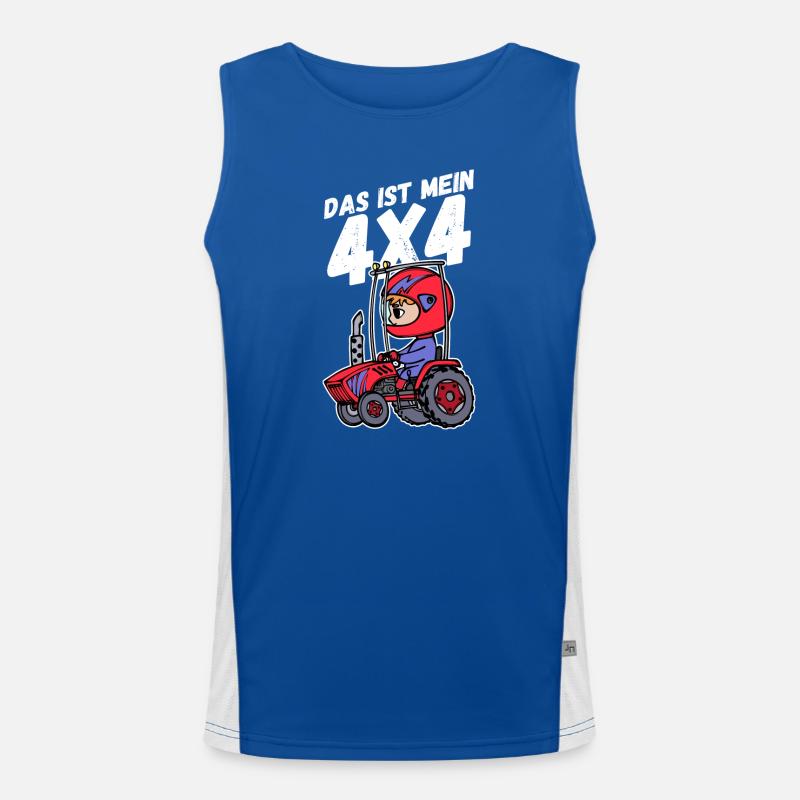 Traktor Jungbauer Statement Nutzfahrzeug Landleben Funktionelles Kontrast-Tank Top für Männer 
