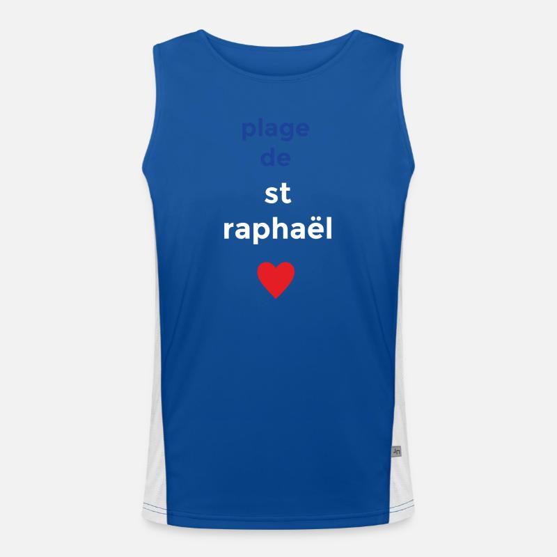 Plage de rêve de Saint-Raphaël Débardeur respirant contrasté Homme 