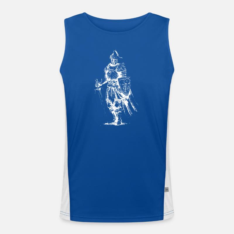 Skeleton Knight Armor Men's Functional Contrast Tank Top 