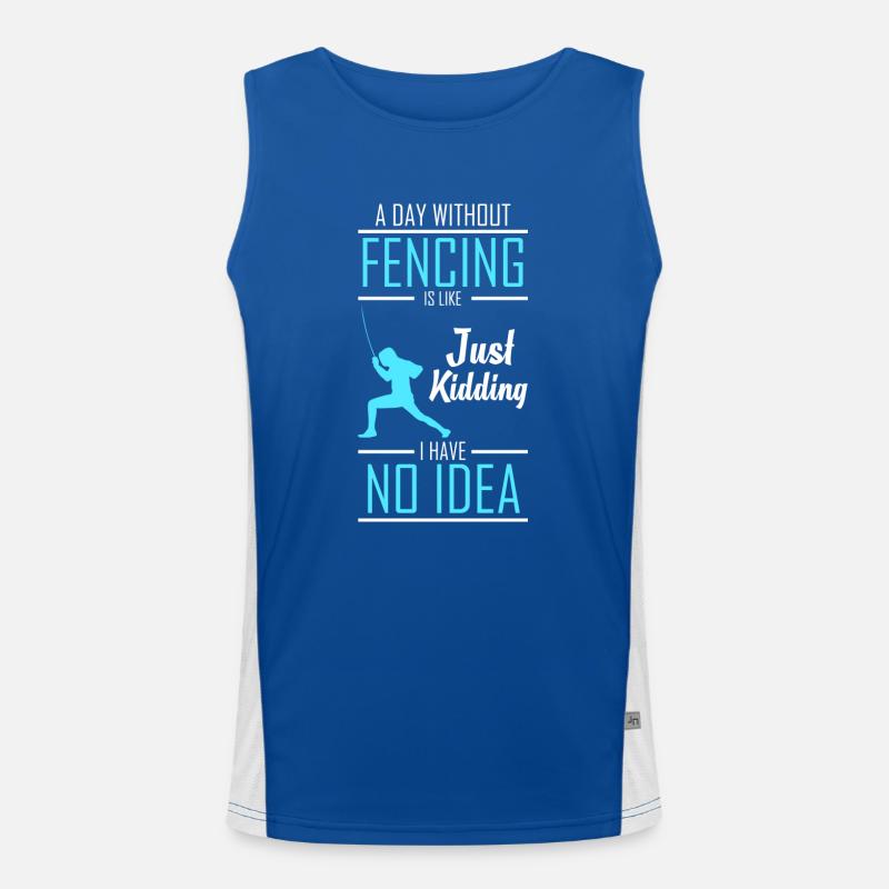 Fechten Säbel En Garde Florett Funktionelles Kontrast-Tank Top für Männer 