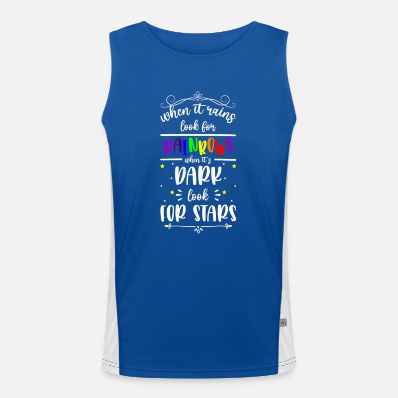 Star Sky Space Men's Functional Contrast Tank Top 