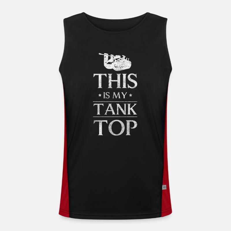 Kampfpanzer Kampf Panzerung Funktionelles Kontrast-Tank Top für Männer 