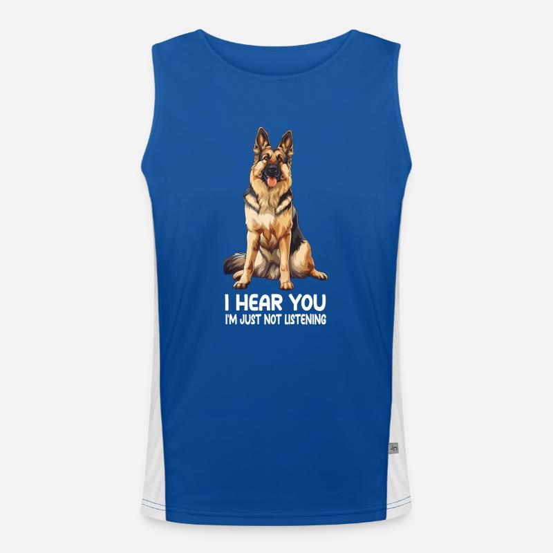 German Shepherd Men's Functional Contrast Tank Top 