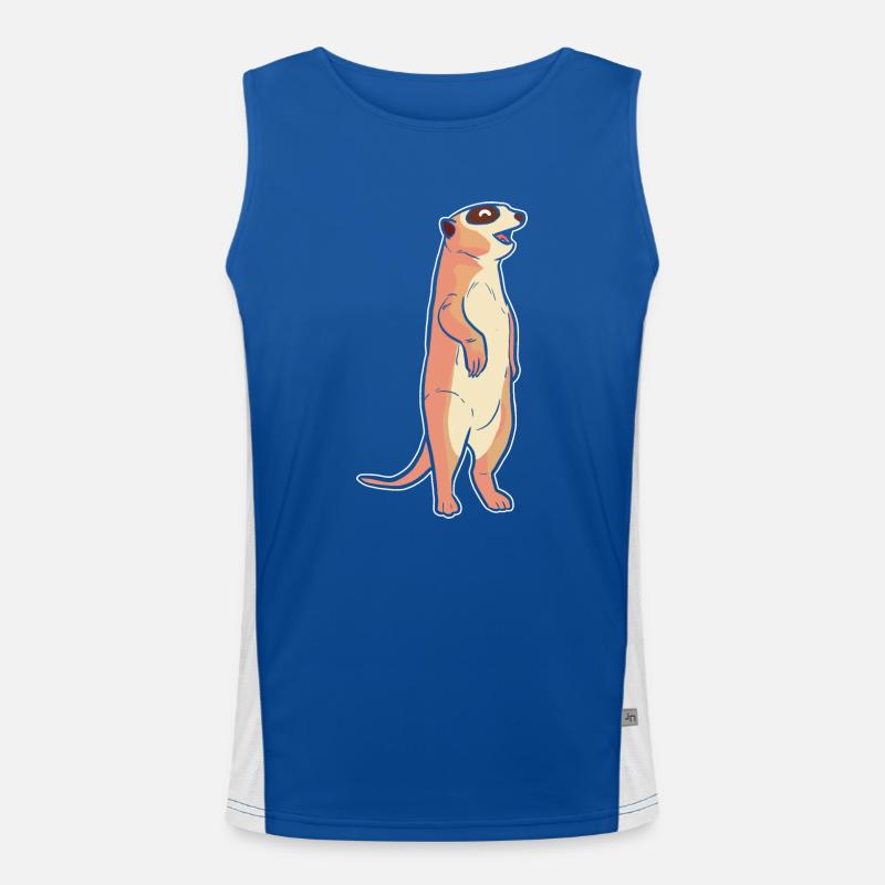 Erdmännchen Funktionelles Kontrast-Tank Top für Männer 