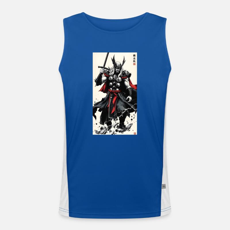 Samurai Thor Funktionelles Kontrast-Tank Top für Männer 