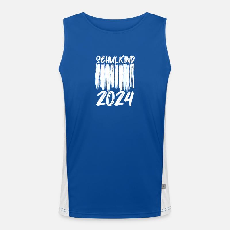 First Grade Elementary School 2024 Gift Men's Functional Contrast Tank Top 