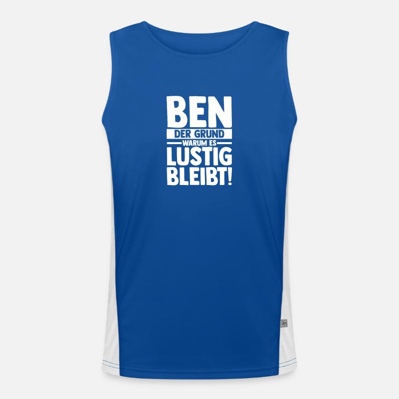 First name Ben Men's Functional Contrast Tank Top 