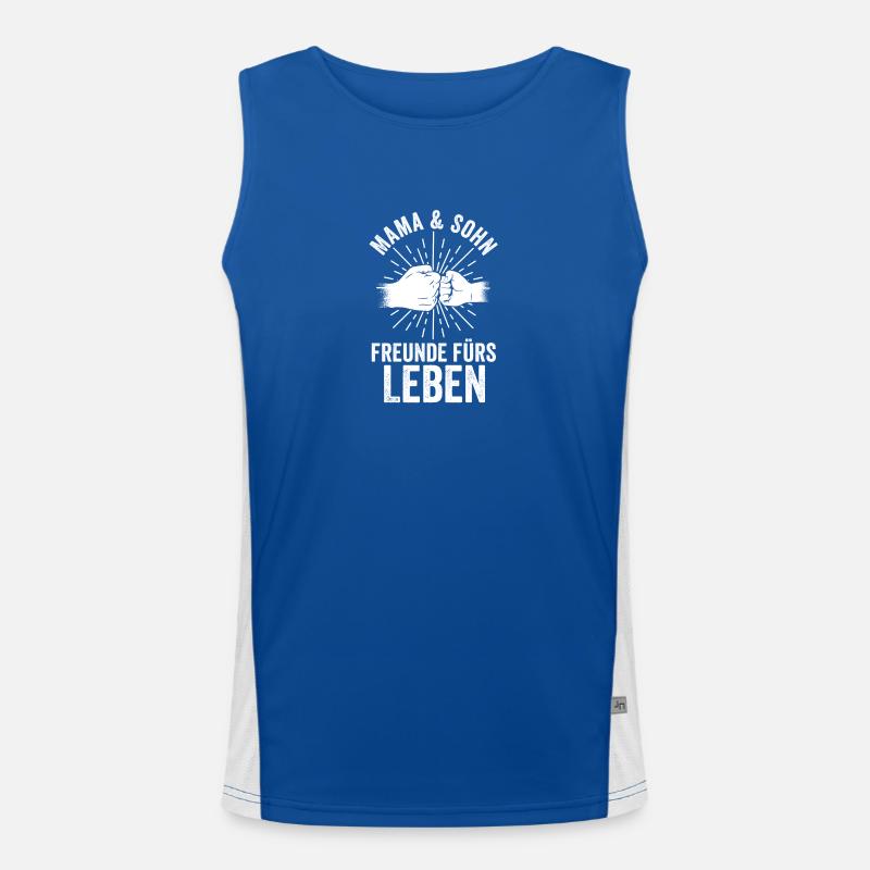 Mutter Mama Und Sohn Funktionelles Kontrast-Tank Top für Männer 