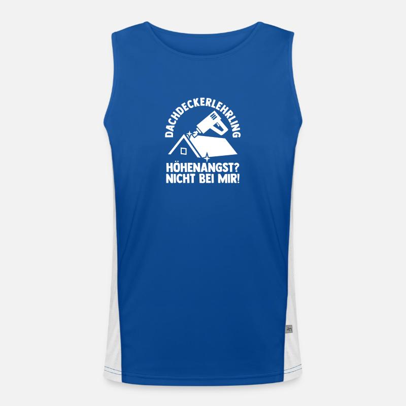 Roofing training apprentice Auzbi roofer Men's Functional Contrast Tank Top 