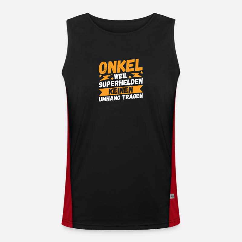 Onkel Funktionelles Kontrast-Tank Top für Männer 