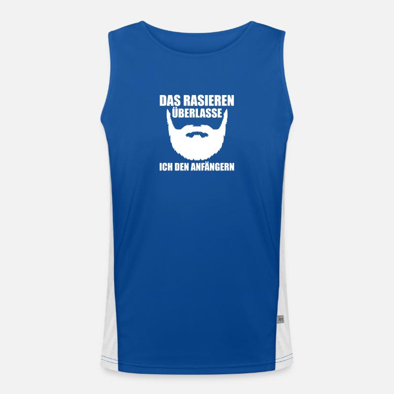 Bärtig Bartträger Bart Funktionelles Kontrast-Tank Top für Männer 