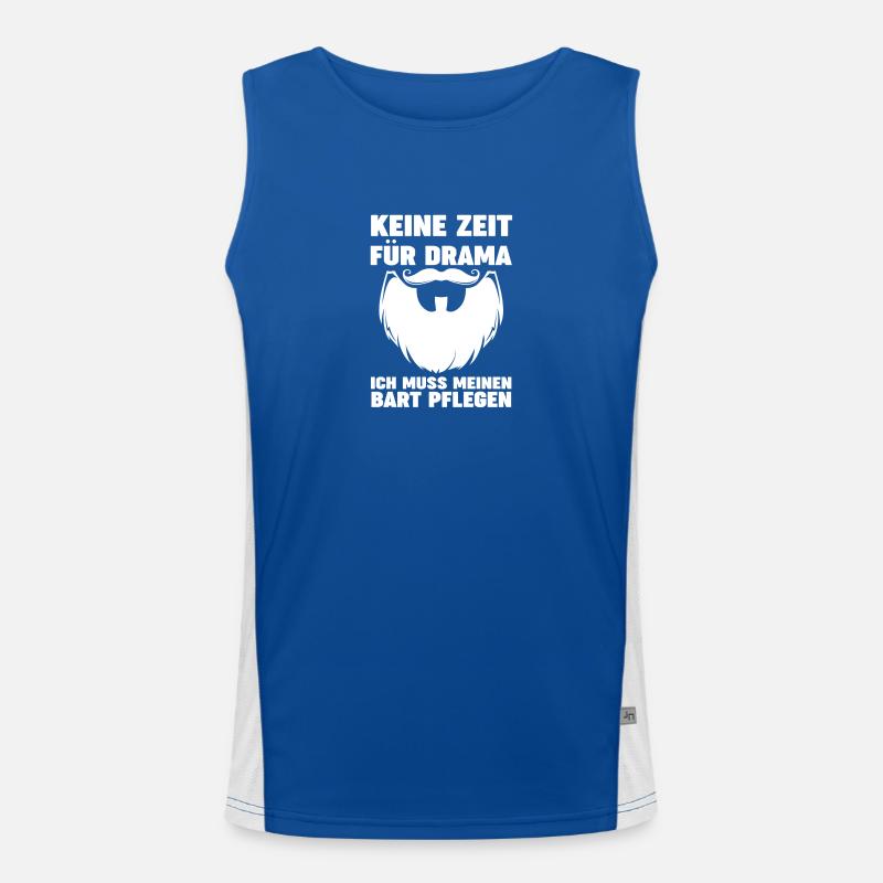 Bärtig Bartträger Bart Funktionelles Kontrast-Tank Top für Männer 
