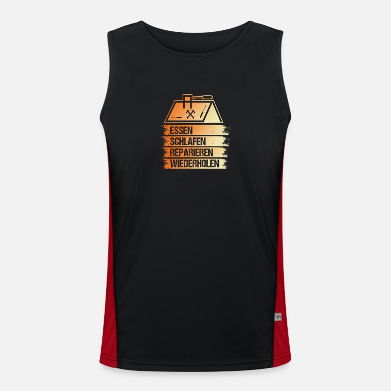 Dachdeckermeister Dachdecker Funktionelles Kontrast-Tank Top für Männer 