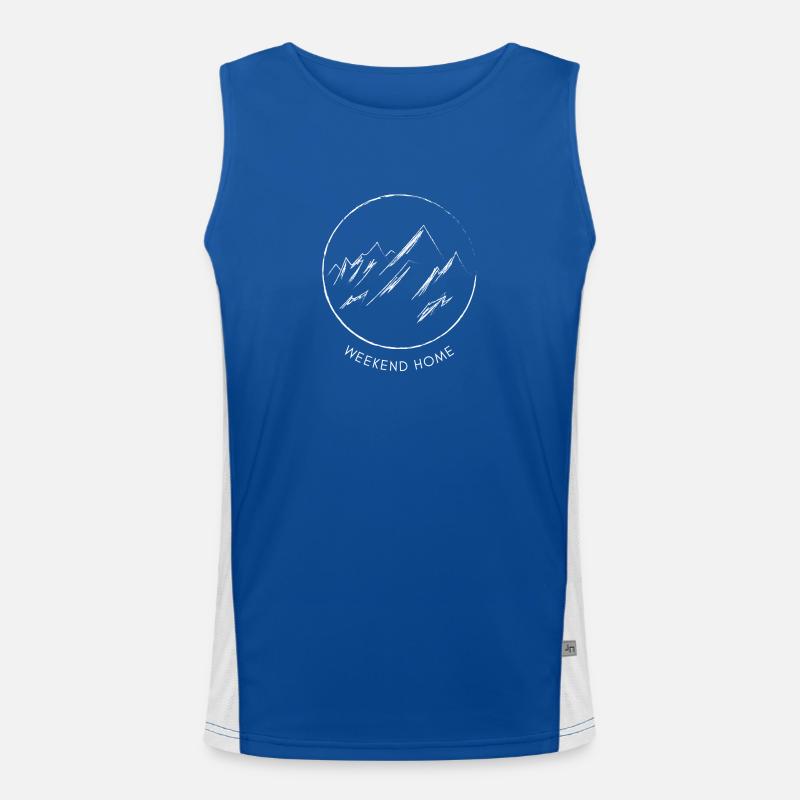 Berge/ Wochenend-Zuhause / Weekend Home Funktionelles Kontrast-Tank Top für Männer 