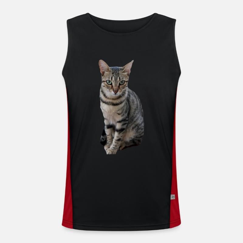 Chat chat chaton doux Débardeur respirant contrasté Homme 