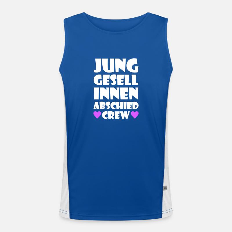 Junggesellinnenabschied Crew Junggesellin Funktionelles Kontrast-Tank Top für Männer 