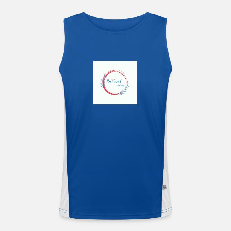 Rainbow butterfly created Men's Functional Contrast Tank Top 