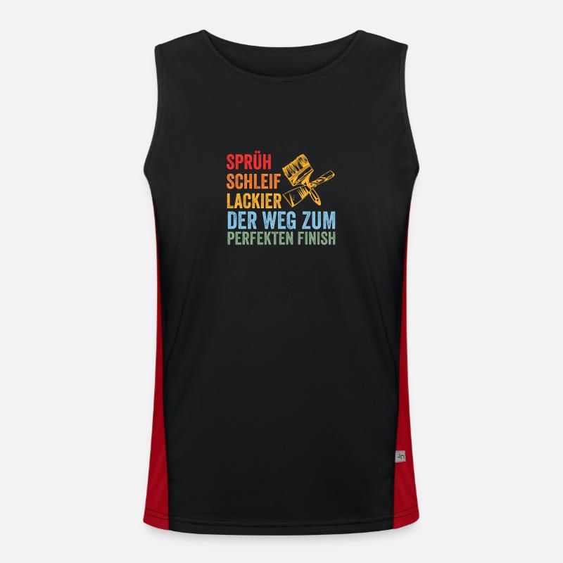 Car Painter Vehicle Painter Painter Men's Functional Contrast Tank Top 