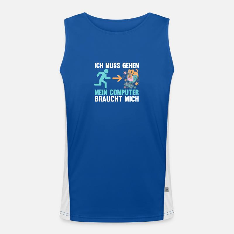 Gamer Gamer Programmer Administrator Computer Men's Functional Contrast Tank Top 