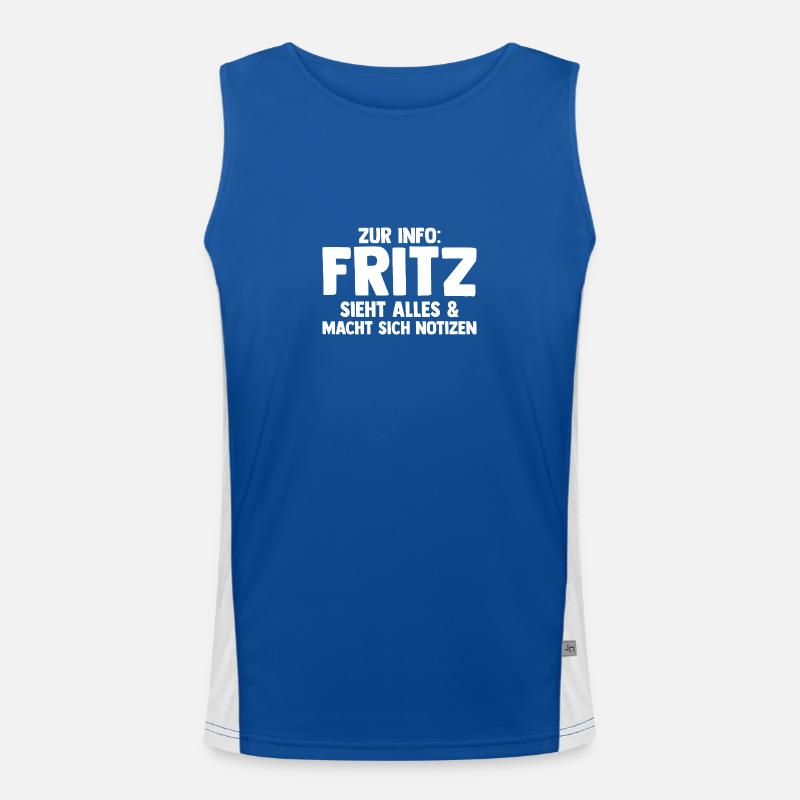 Fritz Funktionelles Kontrast-Tank Top für Männer 