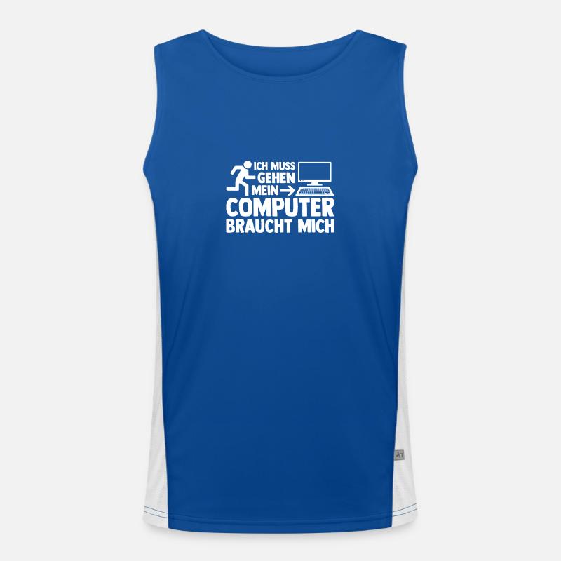 Computer Gamer Gamer Administrator Programmer Men's Functional Contrast Tank Top 