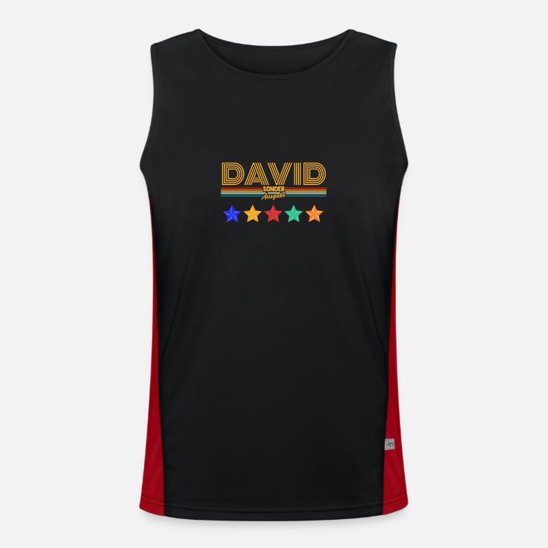 David Funktionelles Kontrast-Tank Top für Männer 