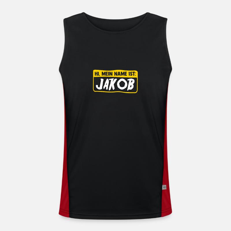 Jacob Men's Functional Contrast Tank Top 
