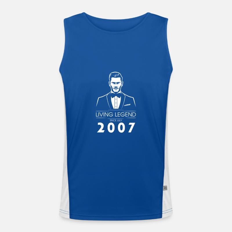 18. Geburtstag Living Legend (GENT) since 07/2007 Men's Functional Contrast Tank Top 