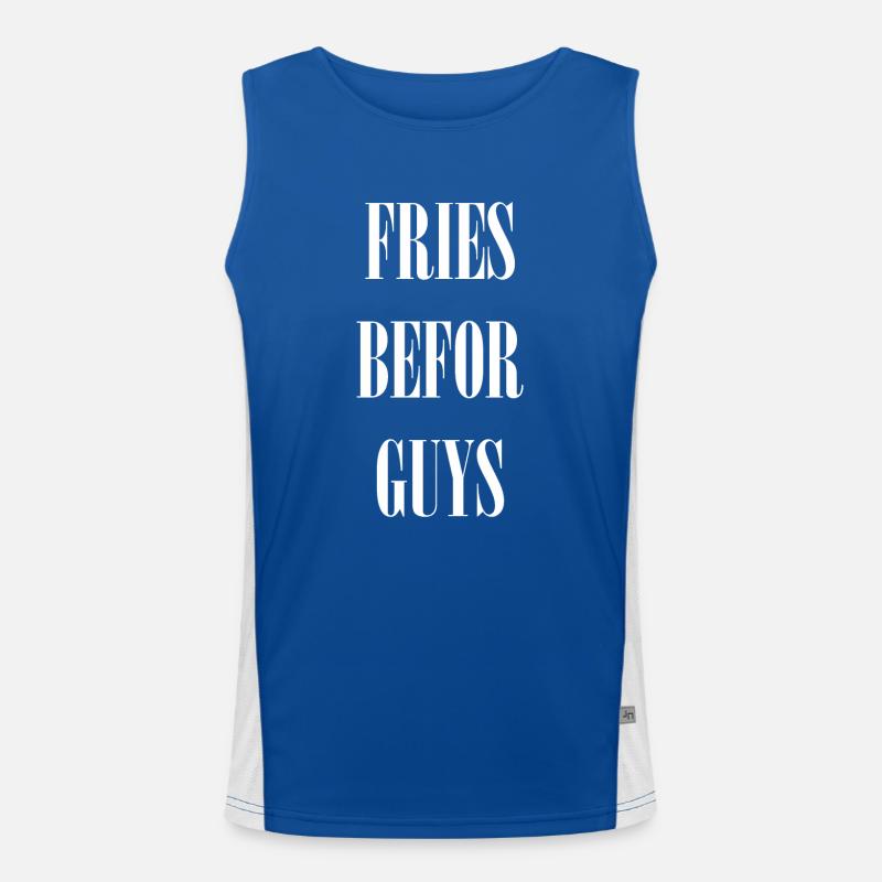 Fries befor Guys Funktionelles Kontrast-Tank Top für Männer 
