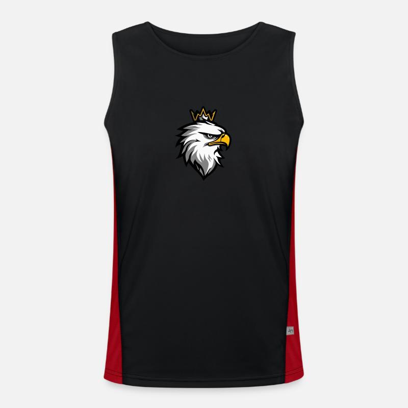 Eagle Head Crown Men's Functional Contrast Tank Top 