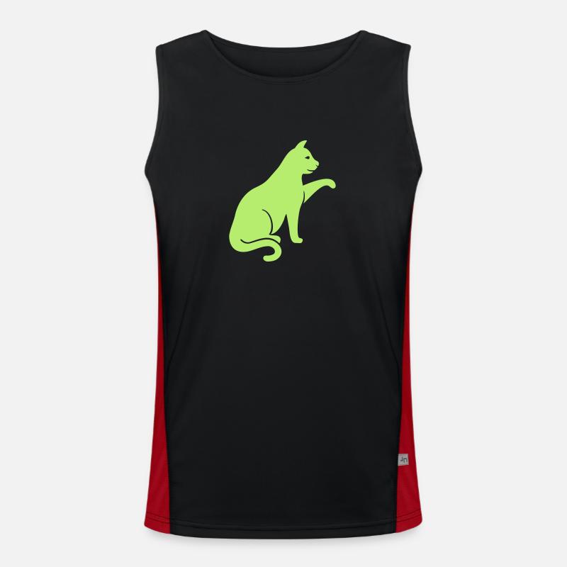 Cat Men's Functional Contrast Tank Top 