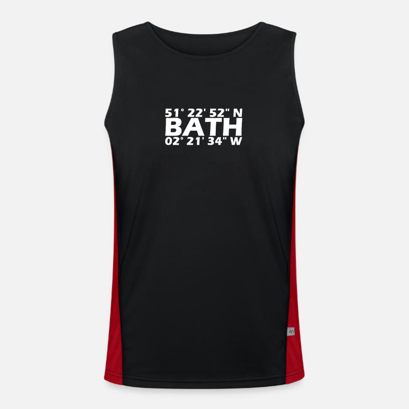 Bath Koordinaten Funktionelles Kontrast-Tank Top für Männer 