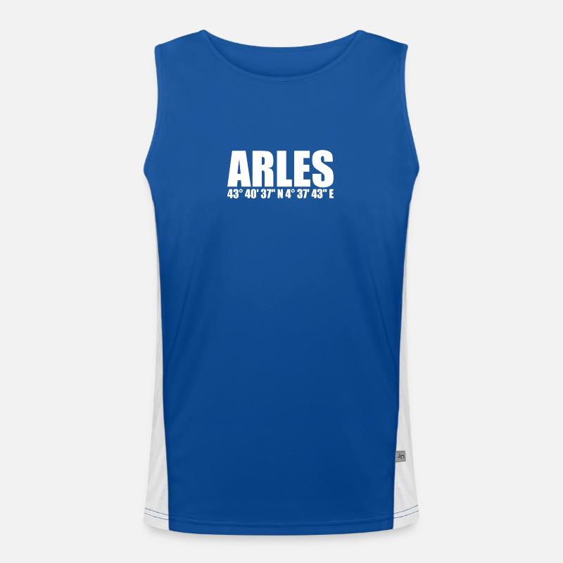 Arles coordinates Men's Functional Contrast Tank Top 