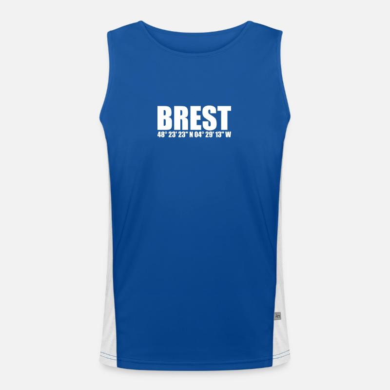 Brest Coordinates Men's Functional Contrast Tank Top 