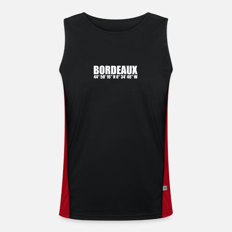 Bordeaux coordinates Men's Functional Contrast Tank Top 