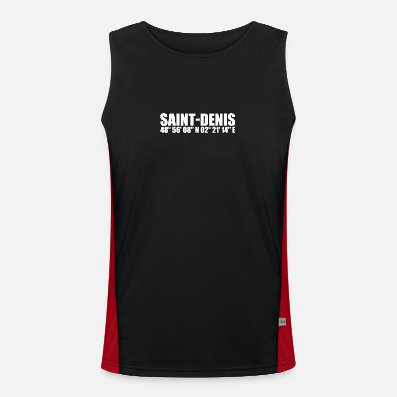 Saint-Denis Funktionelles Kontrast-Tank Top für Männer 