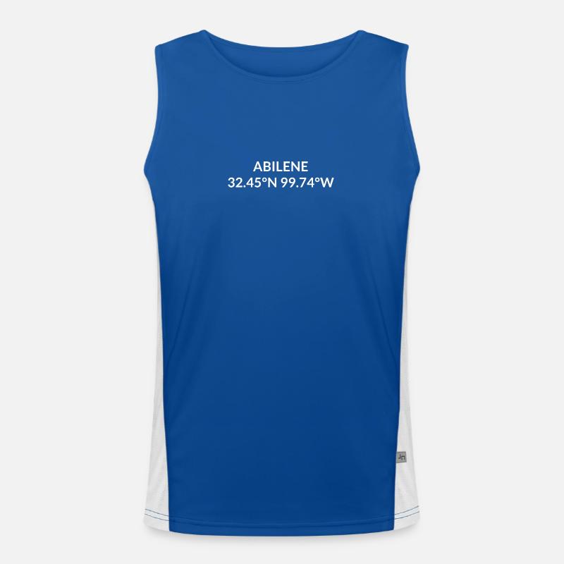 Abilene, Texas, États-Unis Coordonnées Débardeur respirant contrasté Homme 