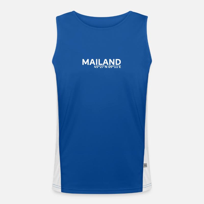 Milan coordinates Men's Functional Contrast Tank Top 