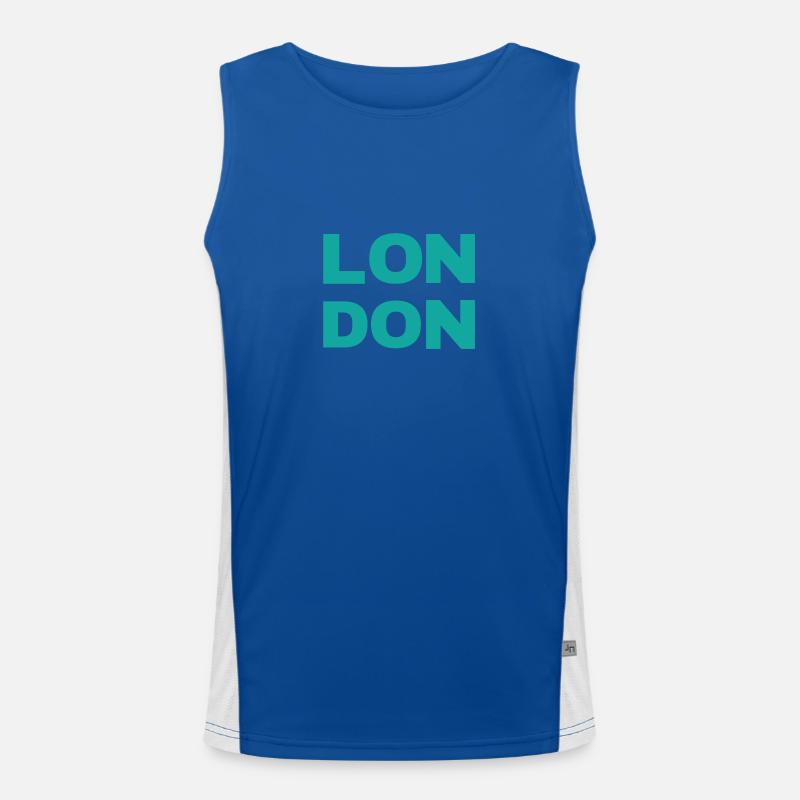 London town Men's Functional Contrast Tank Top 