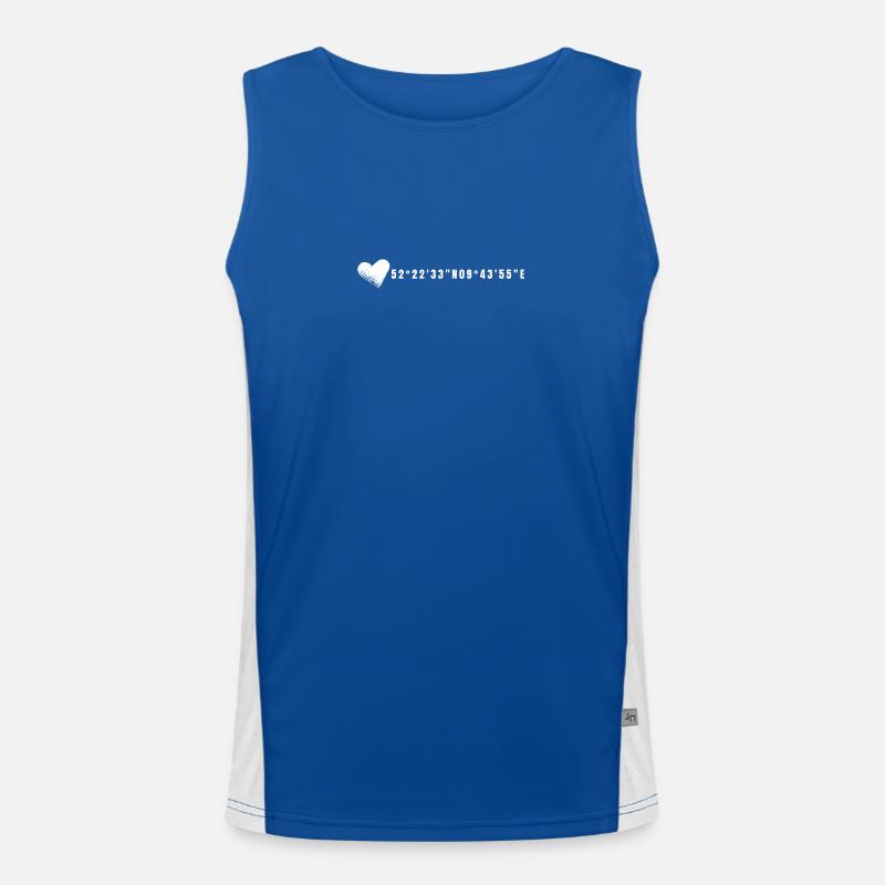 Hanover Heart coordinates Men's Functional Contrast Tank Top 